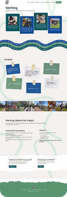 High-fidelity pagina Werking van Project NEXT